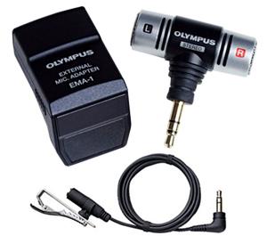 Olympus SEMA-1 ME-51S External Microphone Set w/ Adapter for PEN Micro 4/3 Digital Cameras - Digital Cameras and Accessories - Hip Lens.com