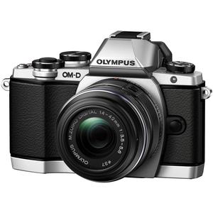Olympus OM-D E-M10 Micro 4/3 Digital Camera & 14-42mm II R Lens (Silver/Black)