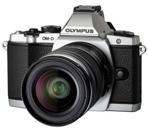 Olympus OM-D E-M5 Micro 4/3 Digital Camera & 12-50mm Lens (Silver/Black) - Digital Cameras and Accessories - Hip Lens.com