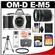 Olympus OM-D E-M5 Micro 4/3 Digital Camera Body (Silver) with M.Zuiko 14-150mm Zoom Lens + 32GB Card + Case + Tripod + Accessory Kit