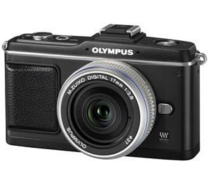 Olympus PEN E-P2 Micro 4/3 Digital Camera & 17mm f/2.8 Lens (Black/Silver) - Digital Cameras and Accessories - Hip Lens.com
