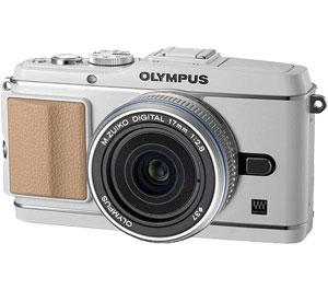 Olympus PEN E-P3 Micro 4/3 Digital Camera & 17mm f/2.8 Lens (White/Silver) - Refurbished includes Full 1 Year Warranty - Digital Cameras and Accessories - Hip Lens.com