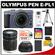 Olympus PEN E-PL1 Micro 4/3 Digital Camera & 14-42mm Lens (Slate Blue/Black)-Factory Demo with M.Zuiko 40-150mm Zoom Lens + 32GB Card + Battery + Tripod + Case + Accessory Kit