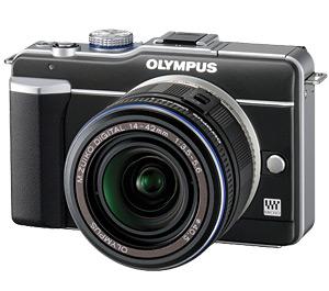 Olympus PEN E-PL1 Micro 4/3 Digital Camera & 14-42mm Lens (Black/Black) - Refurbished includes Full 1 Year Warranty - Digital Cameras and Accessories - Hip Lens.com