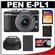 Olympus PEN E-PL1 Micro 4/3 Digital Camera & 14-42mm Lens (Black/Black) - Factory Demo with 16GB Card + Case + Battery + Accessory Kit