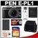 Olympus PEN E-PL1 Micro 4/3 Digital Camera & 14-42mm Lens (Black/Black) - Factory Demo with 16GB Card + Case + Battery + Accessory Kit