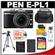 Olympus PEN E-PL1 Micro 4/3 Digital Camera & 14-42mm Lens (Black/Black) - Factory Demo with 32GB Card + Battery + Tripod + Case + Accessory Kit