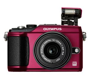 Olympus PEN E-PL2 Micro 4/3 Digital Camera & 14-42mm II Lens (Red) - Refurbished includes Full 1 Year Warranty - Digital Cameras and Accessories - Hip Lens.com