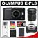 Olympus PEN E-PL3 Micro 4/3 Digital Camera & 14-42mm II Lens (Black/Black) with 40-150mm Lens + 16GB Card + Battery + Case + Accessory Kit