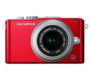 Olympus PEN E-PL3 Micro 4/3 Digital Camera & 14-42mm II Lens (Red/Silver) - Refurbished includes Full 1 Year Warranty - Digital Cameras and Accessories - Hip Lens.com