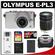 Olympus PEN E-PL3 Micro 4/3 Digital Camera & 14-42mm II Lens (Silver/Silver) with 40-150mm Lens + 16GB Card + Battery + Case + Accessory Kit