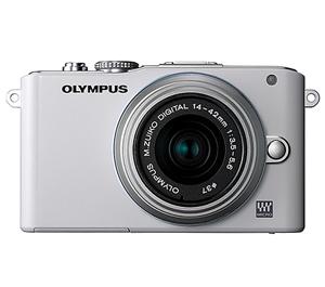 Olympus PEN E-PL3 Micro 4/3 Digital Camera & 14-42mm II Lens (White/Silver) - Refurbished includes Full 1 Year Warranty - Digital Cameras and Accessories - Hip Lens.com