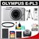Olympus PEN E-PL3 Micro 4/3 Digital Camera & 14-42mm II Lens (White/Silver) with 16GB Card + Battery + Case + UV Filter + Tripod + Cleaning & Accessory Kit