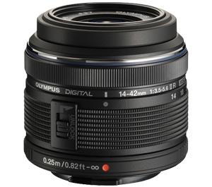 Olympus M.Zuiko 14-42mm II R f/3.5-5.6 MSC Micro Digital Zoom Lens (Black) - Refurbished includes Full 1 Year Warranty