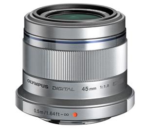 Olympus M.Zuiko 45mm f/1.8 ED Lens (Silver) - Digital Cameras and Accessories - Hip Lens.com