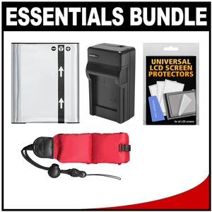 Essentials Bundle for Pentax/Ricoh WG-3 WG-4 WG-5 GPS Shock & Waterproof Digital Camera with D-LI92 Battery & Charger + Float Strap Essentials Bundle for Pentax/Ricoh WG-3 WG-4 WG-5 GPS Shock & Waterproof Digital Camera with D-LI92 Battery & Charger + Float Strap