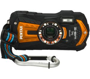 Pentax Optio WG-2 Shock & Waterproof GPS Digital Camera (Shiny Orange) - Digital Cameras and Accessories - Hip Lens.com