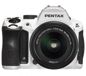 Pentax K-30 Weather Sealed Digital SLR Camera with DA L 18-55mm Lens (White) - Digital Cameras and Accessories - Hip Lens.com