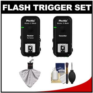 Phottix Strato II Wireless Multi 5-in-1 Trigger Set (for Canon Cameras & Flash) with Cleaning Kit - Digital Cameras and Accessories - Hip Lens.com