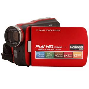 Polaroid iD879 1080p HD Touch Screen Video Camera Camcorder with LED Light (Red)