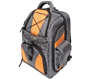 Portare Multi-Use Laptop/iPad/Digital SLR Camera Backpack Case (Gray/Orange)