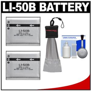 Power2000 ACD-286 Rechargeable Li-Ion Battery for Olympus Li-50B with Spudz + Cleaning Kit - Digital Cameras and Accessories - Hip Lens.com