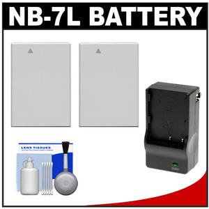 Power2000 ACD-295 Rechargeable Battery for Canon NB-7L with Charger + Cleaning Kit - Digital Cameras and Accessories - Hip Lens.com
