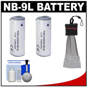 Power2000 ACD-326 Rechargeable Battery for Canon NB-9L with Spudz + Cleaning Kit - Digital Cameras and Accessories - Hip Lens.com