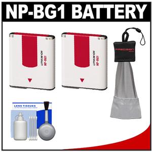 Power2000 Lithium Ion G Type Rechargeable Battery for Sony NP-BG1 / NP-FG1 with Spudz + Cleaning Kit - Digital Cameras and Accessories - Hip Lens.com