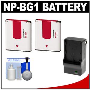 Power2000 Lithium Ion G Type Rechargeable Battery for Sony NP-BG1 / NP-FG1 with Charger + Cleaning Kit - Digital Cameras and Accessories - Hip Lens.com