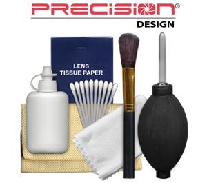 Precision Design 6-Piece Camera & Lens Cleaning Kit with Blower  Brush  Fluid  Cloth  Tissues & Tips - Digital Cameras and Accessories - Hip Lens.com