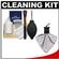 Precision Design 6-Piece Camera & Lens Cleaning Kit with Blower, Brush, Fluid, Cloth, Tissues & Tips + Spudz Cloth