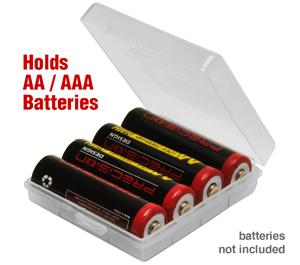 Precision Design AA / AAA Battery Case - Holds 4 AA or AAA - Digital Cameras and Accessories - Hip Lens.com