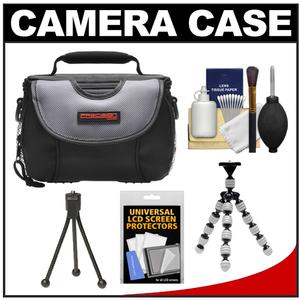 Precision Design PD-C15 Digital Camera/Camcorder Case with Flex Tripod + Cleaning & Accessory Kit - Digital Cameras and Accessories - Hip Lens.com