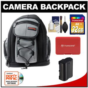 Precision Design PD-MBP ILC Digital Camera Mini Sling Backpack with 32GB Card + EN-EL15 Battery + Accessory Kit