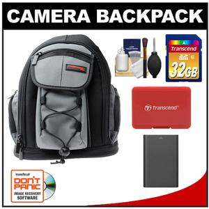 Precision Design PD-MBP ILC Digital Camera Mini Sling Backpack with 32GB Card + BP1310 Battery + Accessory Kit