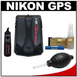 Precision Design GP-1 GPS Geotag Adapter Unit & Shutter Cord for Nikon Digital SLR Cameras + Nikon Cleaning Kit for D7000  D5100  D3200  D3100  D800  D700  D300 - Digital Cameras and Accessories - Hip Lens.com
