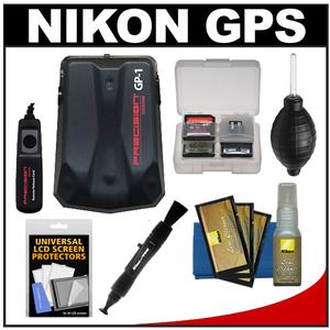 Precision Design GP-1 GPS Geotag Adapter Unit & Shutter Cord for Nikon Digital SLR Cameras w\/ Nikon Cleaning Kit for D7200 D7100 D5500 D5300 D3300 D3200 D810 D750 D610 D4s Precision Design GP-1 GPS Geotag Adapter Unit & Shutter Cord for Nikon Digital SLR Cameras w\/ Nikon Cleaning Kit for D7200 D7100 D5500 D5300 D3300 D3200 D810 D750 D610 D4s