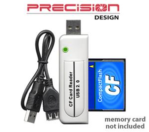 Precision Design USB 2.0 CompactFlash (CF) High Speed Memory Card Reader - Digital Cameras and Accessories - Hip Lens.com