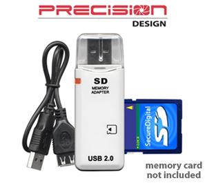 Precision Design USB 2.0 SecureDigital (SDHC) High-Speed Memory Card Reader - Digital Cameras and Accessories - Hip Lens.com