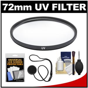 Precision Design 72mm UV Glass Filter with DSLR Camera & Lens Cleaning Kit Precision Design 72mm UV Glass Filter with DSLR Camera & Lens Cleaning Kit