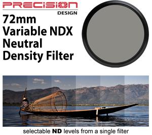 Precision Design 72mm Variable NDX Neutral Density Filter - Digital Cameras and Accessories - Hip Lens.com