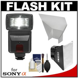 Precision Design DSLR300S High Power Auto Flash (for Sony Alpha) with Softbox + Bounce Diffuser Kit - Digital Cameras and Accessories - Hip Lens.com