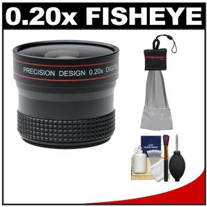 Precision Design 0.20x HD High Definition Fisheye Lens with Cleaning & Accessory Kit