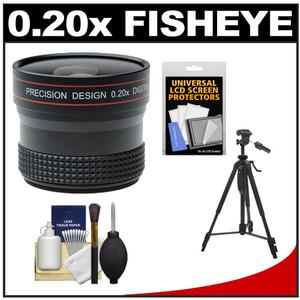 Precision Design 0.20x HD High Definition Fisheye Lens with Tripod + Accessory Kit