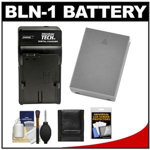 Premium Tech PT-BLN-1 Battery and Charger for Olympus BLN-1 with Accessory Kit - Digital Cameras and Accessories - Hip Lens.com