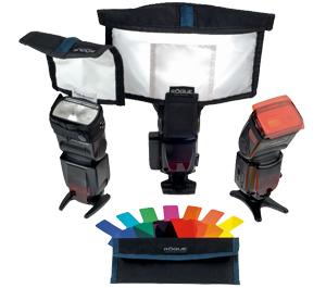Rogue Starter Flash Lighting Kit with Softbox  Bounce Diffuser  Reflector and Gel - Digital Cameras and Accessories - Hip Lens.com