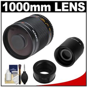 Rokinon 500mm f/8.0 Mirror Lens & 2x Teleconverter with Cleaning Kit for for Samsung NX Digital Cameras - Digital Cameras and Accessories - Hip Lens.com