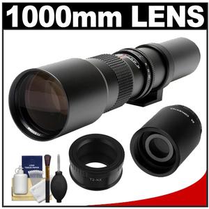 Rokinon 500mm f/8 Telephoto Lens & 2x Teleconverter with Cleaning Kit for Samsung NX Digital Cameras - Digital Cameras and Accessories - Hip Lens.com