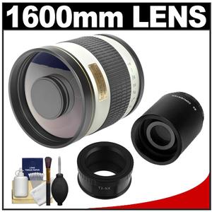 Rokinon 800mm f/8 Mirror Lens & 2x Teleconverter with Cleaning Kit for Samsung NX Digital Cameras - Digital Cameras and Accessories - Hip Lens.com